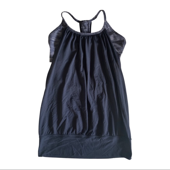 Lululemon - No Limits Tank Wee Are From Space, Black and mini stripe pattern, 6 - Picture 2 of 5